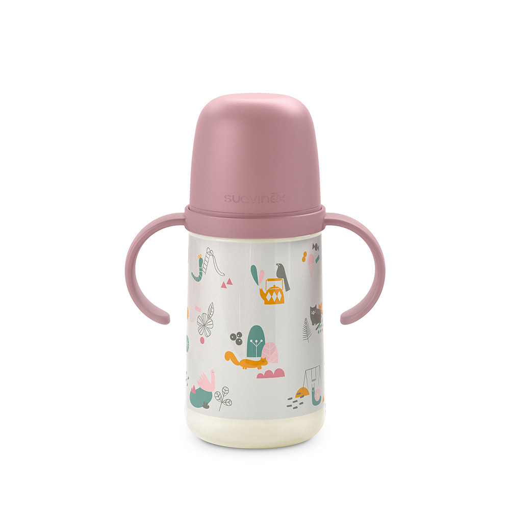 suavinex-a-walk-in-the-park-non-spill-baby-bottle-with-handles-pink-270ml