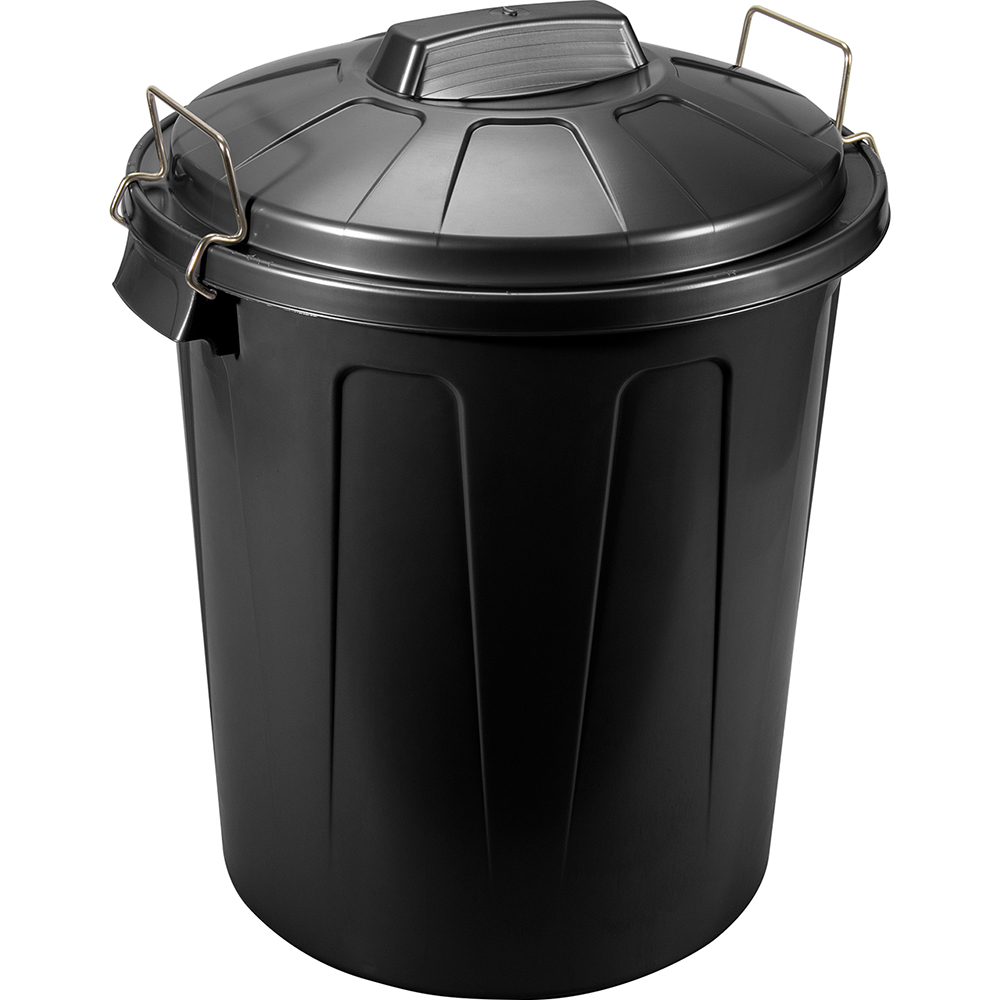 elsa-waste-bin-with-lid-and-metal-handles-black-100l