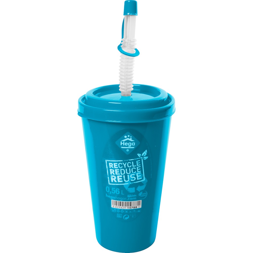 hega-viena-plastic-cup-with-lid-and-straw-560-ml-in-3-assorted-colors-