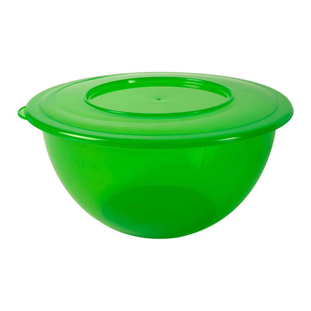 hega-capri-plastic-salad-bowl-with-lid-5l-4-assorted-colours