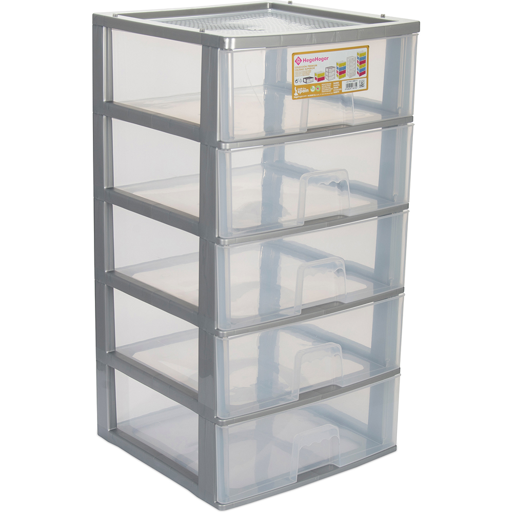 eiffel-plastic-storage-unit-with-5-drawers-transparent-grey