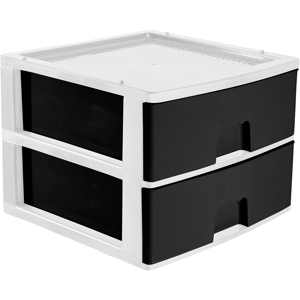 eiffel-plastic-storage-unit-with-2-drawers-black-white