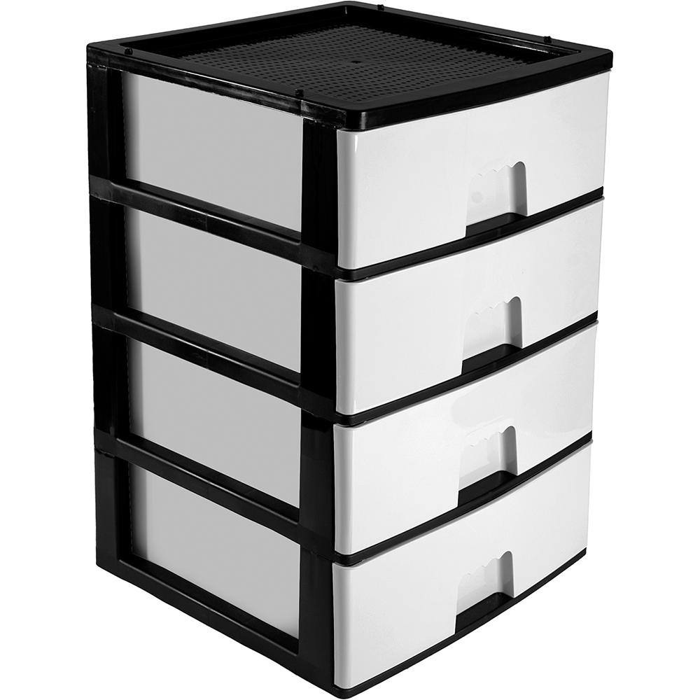 eiffel-plastic-storage-unit-with-4-drawers-white-black