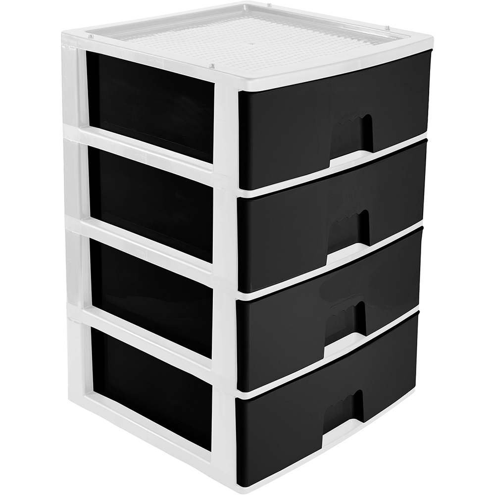 eiffel-plastic-storage-unit-with-4-drawers-black-white