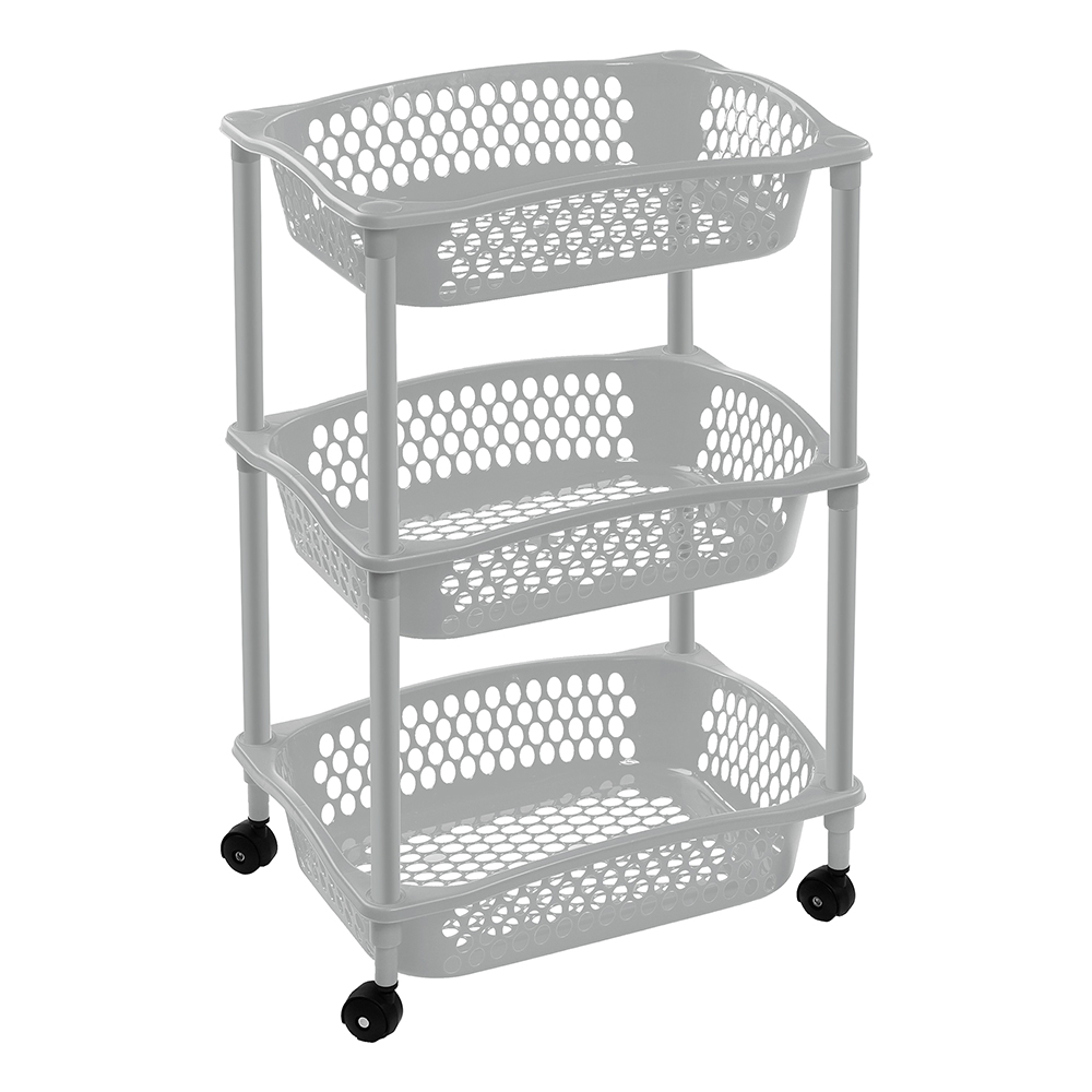 cibeles-plastic-3-tier-vegetable-trolley-silver