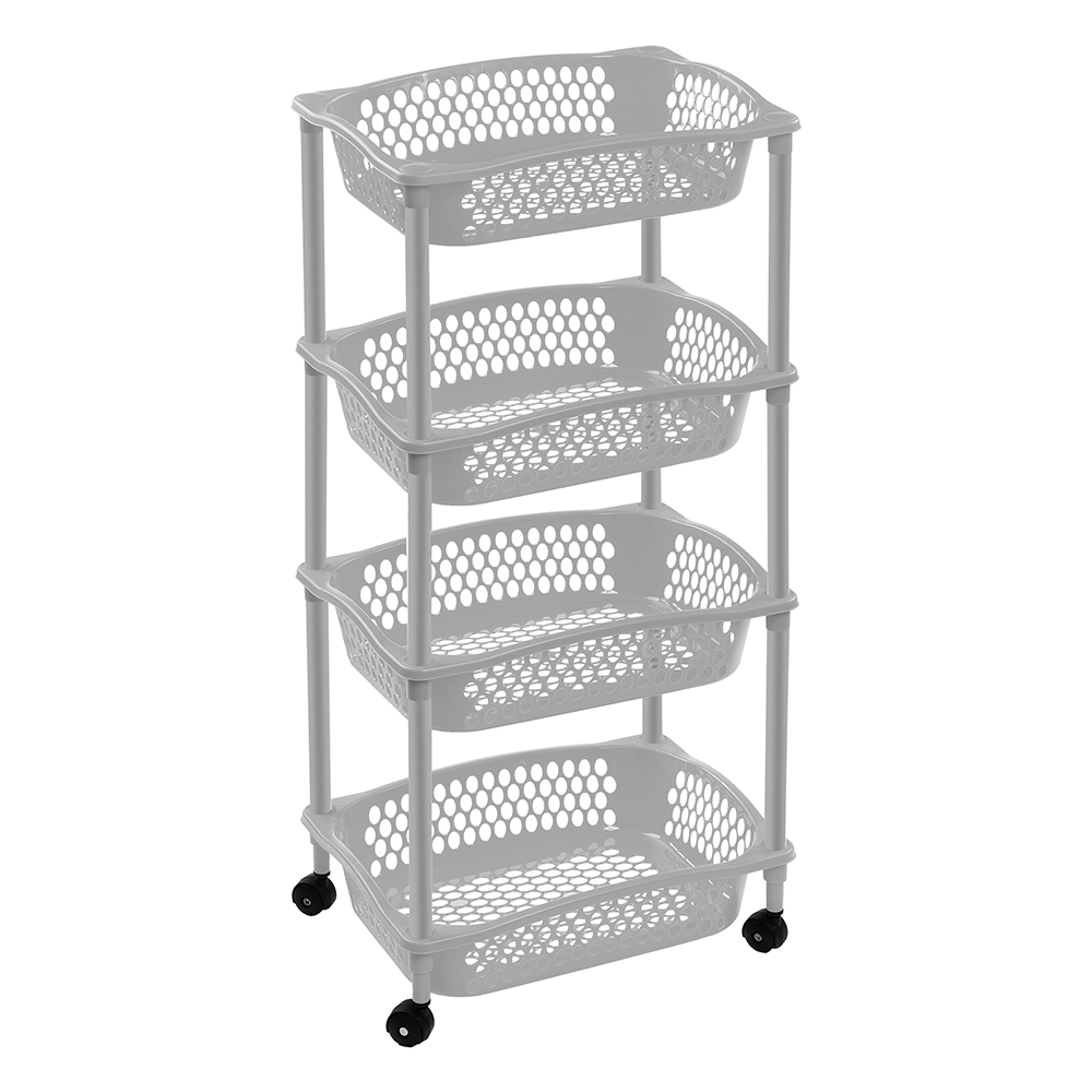 cibeles-plastic-4-tier-vegetable-trolley-silver