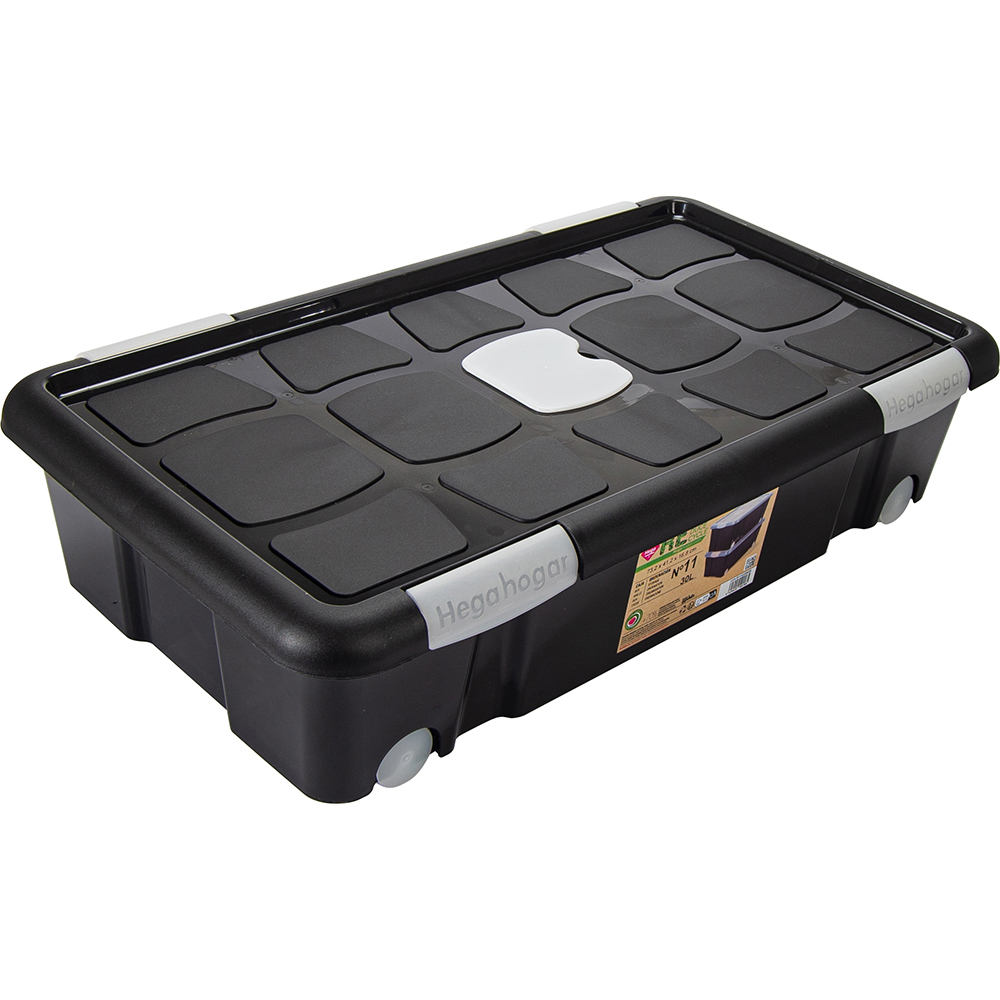 new-box-no-11-storage-box-with-clipping-lid-wheels-30l-645