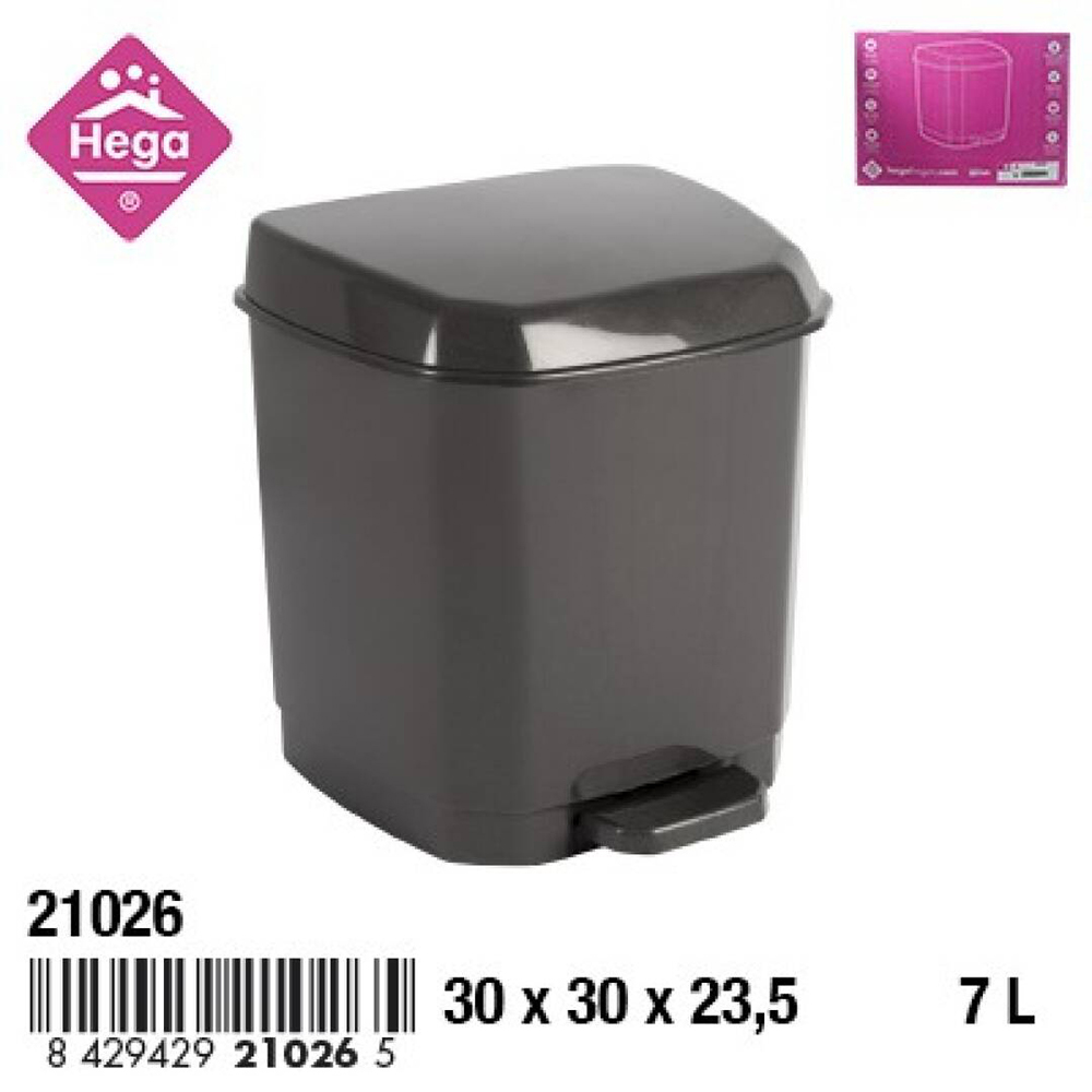 michigan-plastic-pedal-waste-bin-dark-grey-7l-