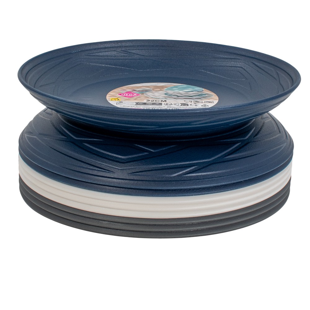 hega-tableware-flat-plate-27cm-in-3-assorted-colors-