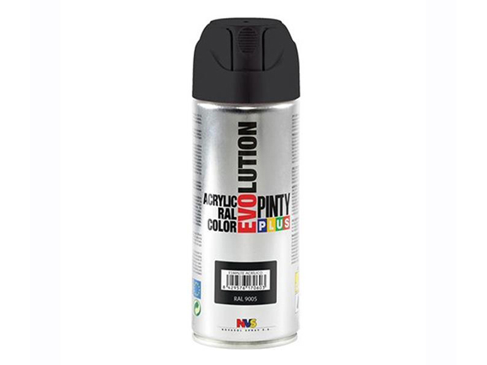 pintyplus-evolution-spray-paint-satin-jet-black-ral-9005-400-ml