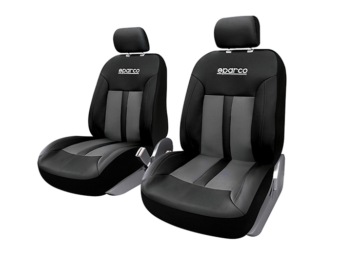 sparco-racing-polyester-extra-cushioning-car-seat-set-of-2-pieces-black-with-grey-center
