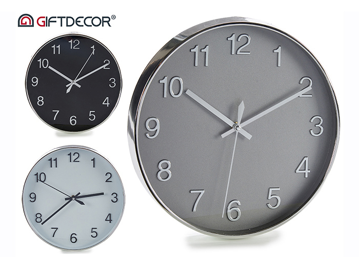 gift-decor-round-silver-wall-clock-30-cm-3-assorted-colours