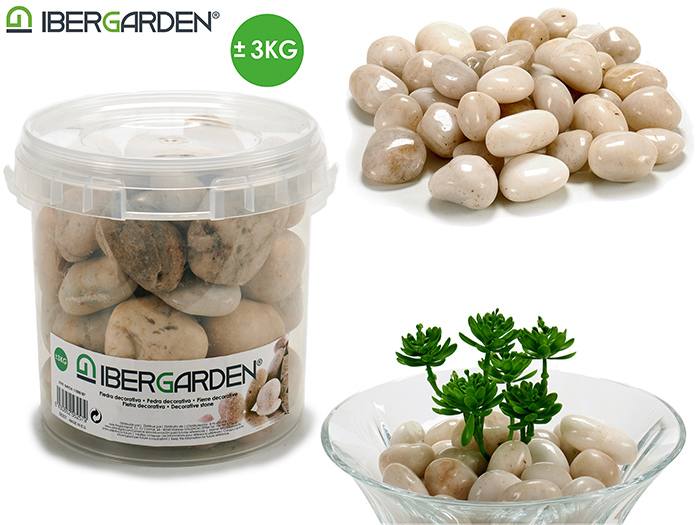 ibergarden-decorative-stone-pebbles-bucket-beige-3kg