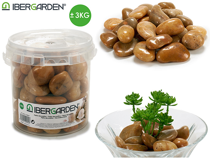 ibergarden-decorative-large-stone-pebbles-bucket-toffee-brown-3kg