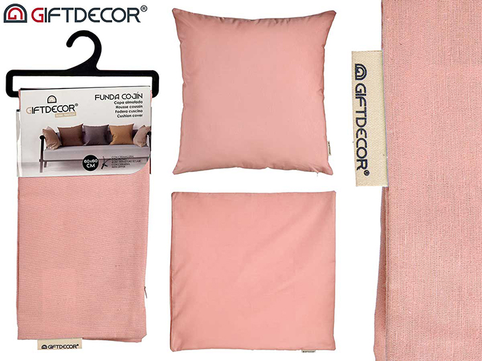 cotton-mix-cushion-cover-with-zip-salmon-pink-60cm-x-60cm