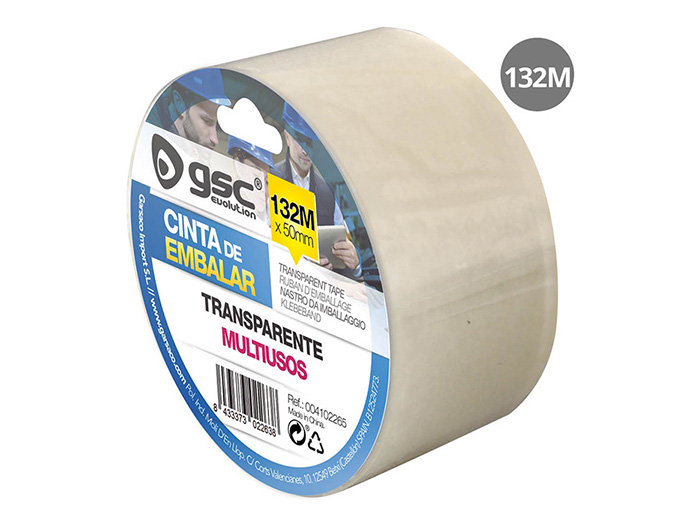 gsc-multipurpose-packing-tape-transparent-132m-x-50mm