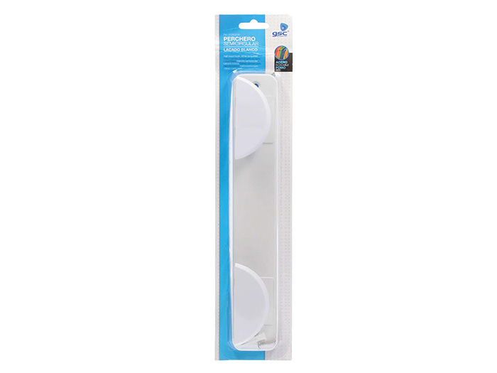 gsc-stainless-steel-plastic-double-wall-hanger-white