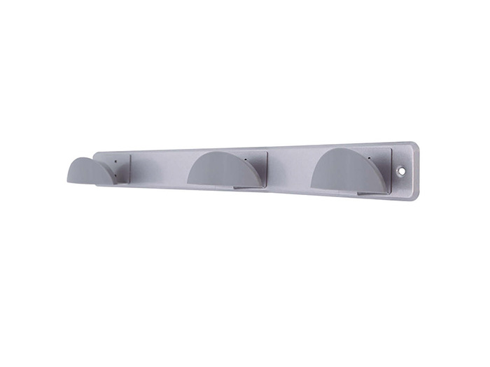 gsc-chrome-plate-stainless-steel-plastic-triple-wall-hanger-grey