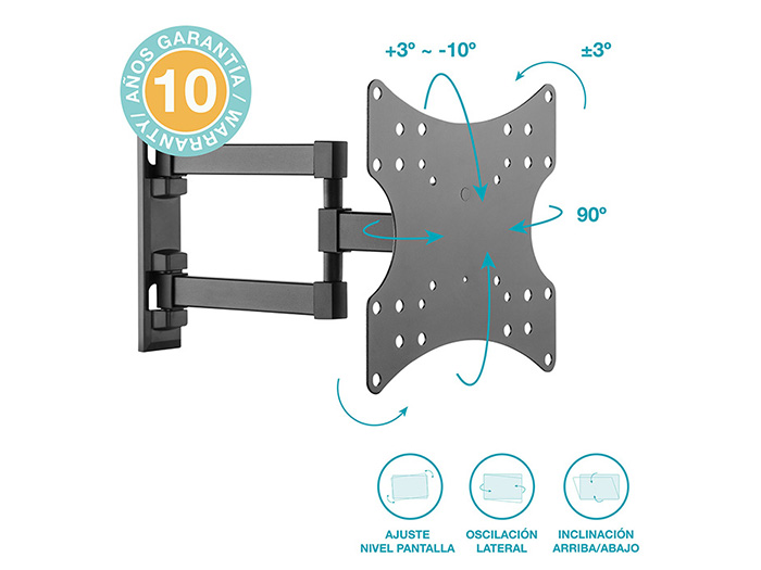 gsc-swivel-arm-wall-mounted-bracket-for-tvs-23-42-inches