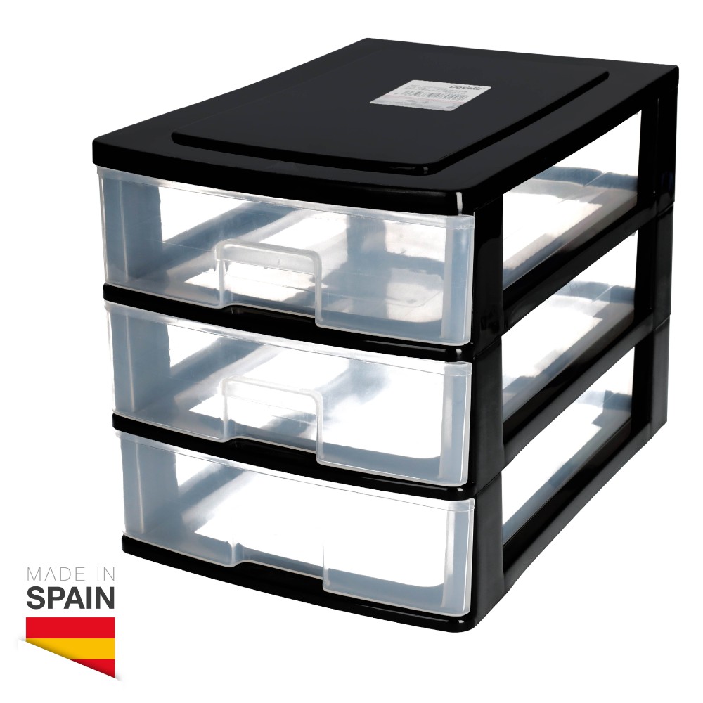 storage-drawer-with-3-drawers-black