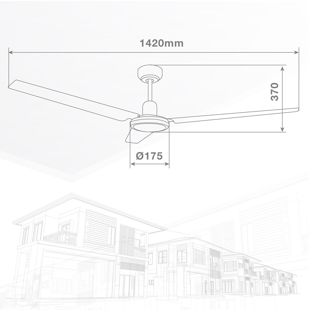 saltok-3-blades-ceiling-fan-with-remote-control-black-142cm