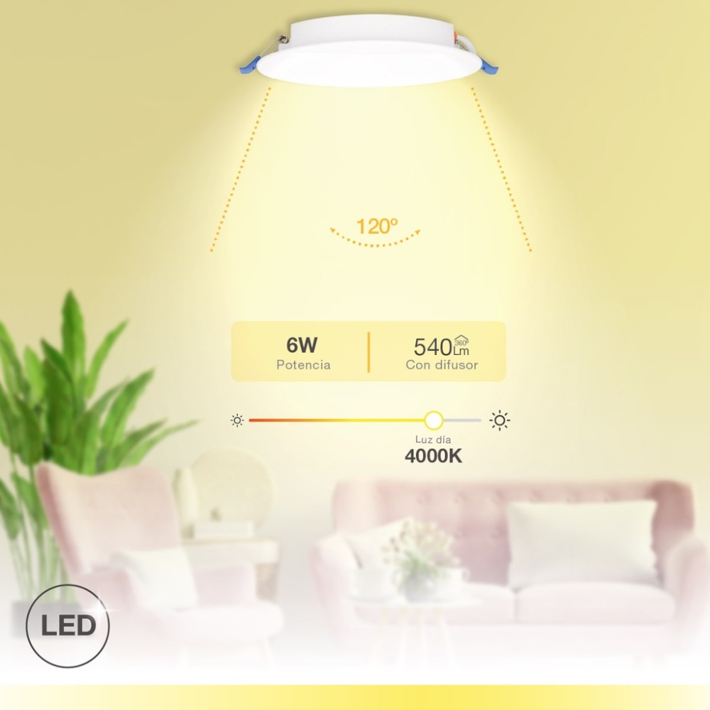 belur-round-recessed-downlight-6w-4000k-white
