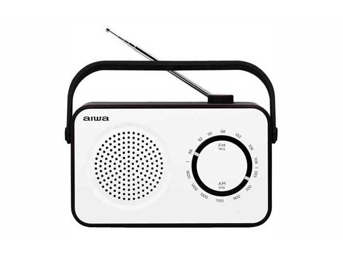 aiwa-portable-radio-in-white-and-black-with-fm-tuner