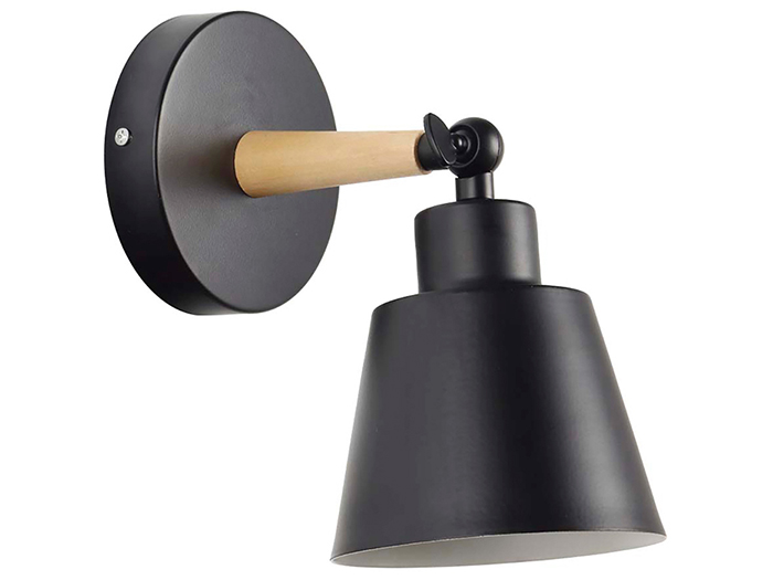 iron-and-wood-wall-light-with-shaded-spotlight-black-e27