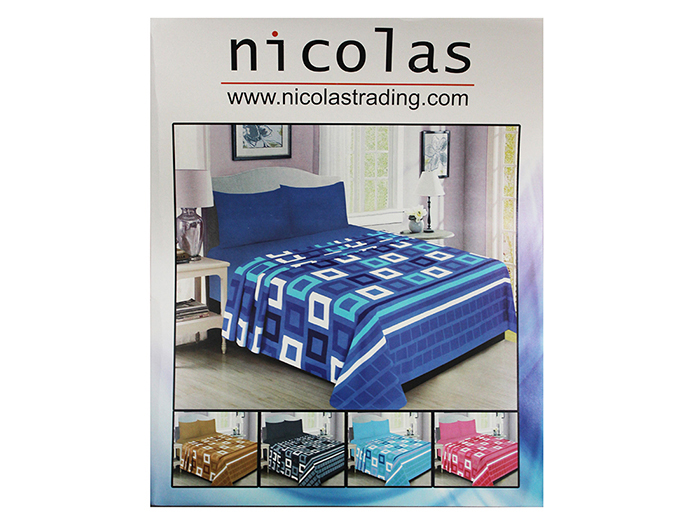 nicolas-trading-cotton-flat-sheet-set-queen-bed-size-assorted-colours