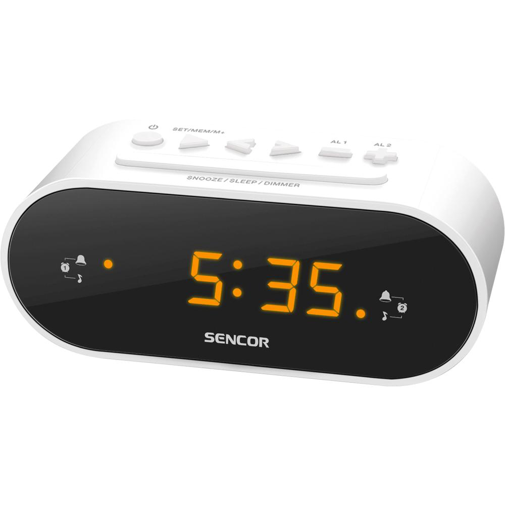 sencor-1100-radio-alarm-clock-white