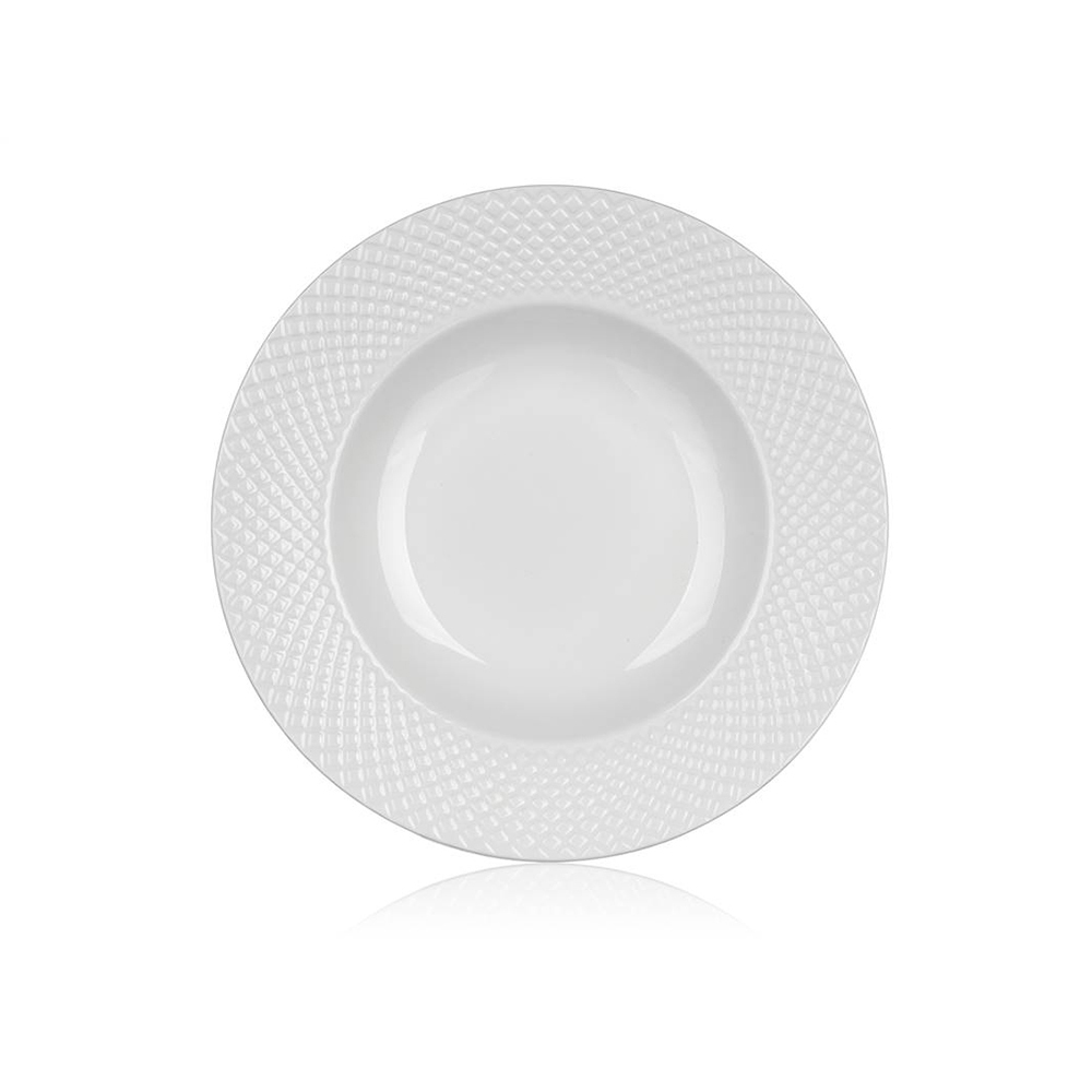 banquet-diamond-deep-plate-white-22cm
