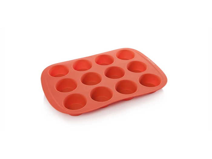tescoma-red-silicone-muffins-pan-form-12-cups