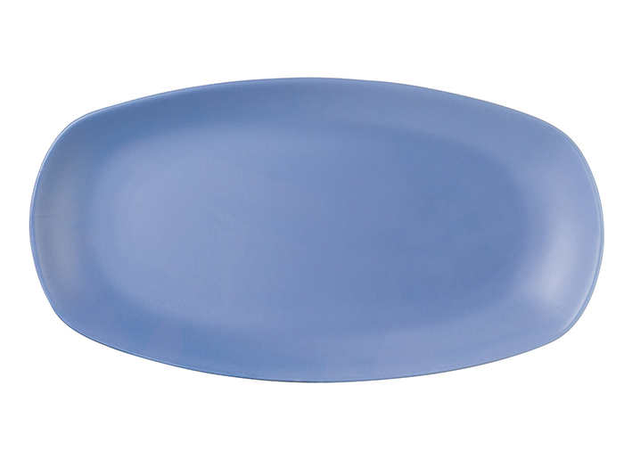 banquet-porcelain-oval-plate-matte-blue-29cm
