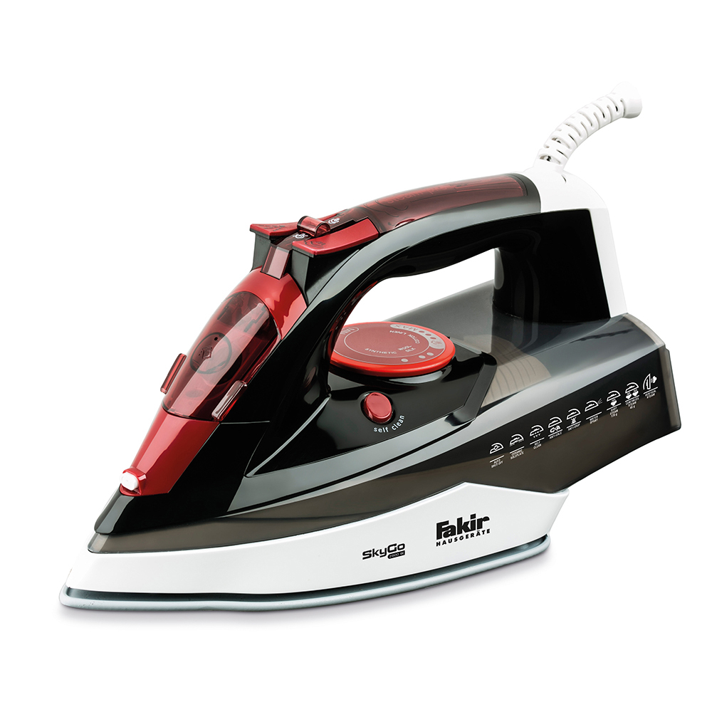 fakir-skygo-ceramic-base-steam-iron-red-2800w