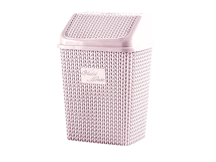 woven-effect-swing-top-waste-bin-assorted-colours-18cm-x-24cm-x-34cm