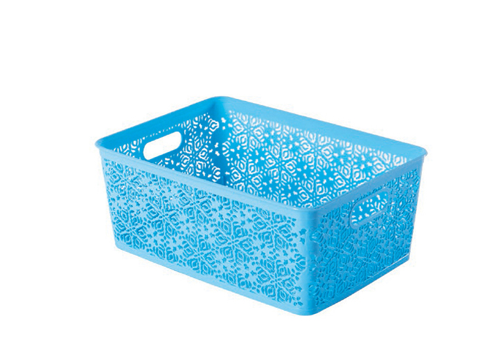 violet-storage-crate-blue-lace-design-7l-25cm-x-19cm-x-15cm