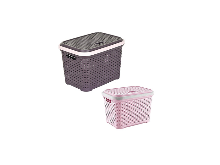 rattan-design-storage-chest-with-lid-35l-3-assorted-colours