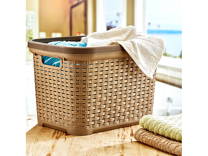 rattan-design-storage-basket-with-2-handles-35l-6-assorted-colours