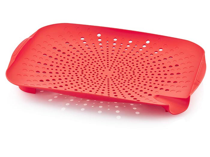 plastic-cutting-board-with-strainer-5-assorted-colours-26-5cm-x-36cm