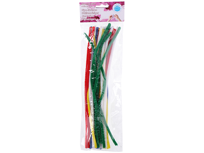 microfibre-craft-pipe-cleaners-set-of-30-pieces-30cm-multicolour