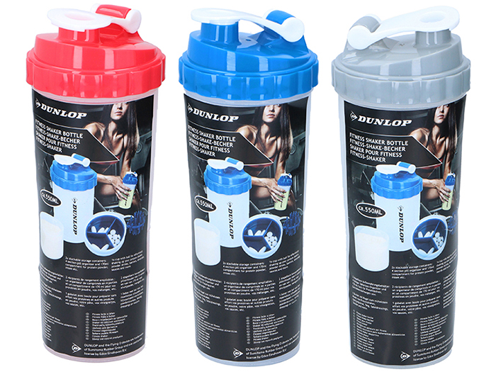 dunlop-pe-fitness-shaker-bottle-assorted-colours-550-ml