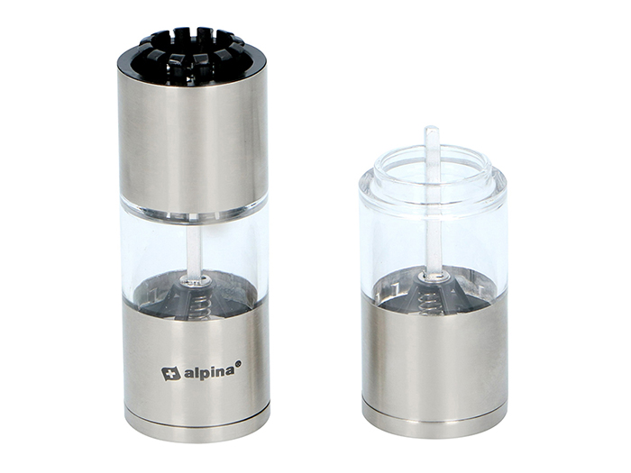 Russell Hobbs Battery Powered Salt and Pepper Grinders 23460-56 - Stainless  Steel and Silver