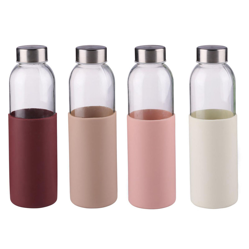alpina-glass-drinking-bottle-with-silicone-sleeve-500ml-4-assorted-colours