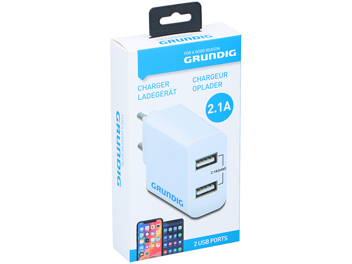 grundig-wall-plug-charger-with-2-usbs-230v-2-1-amp