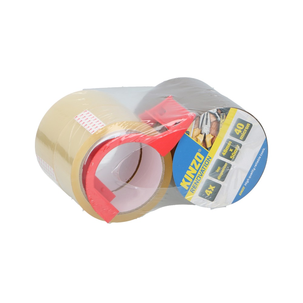 kinzo-tape-with-dispenser-48mm-x-50m-40mic