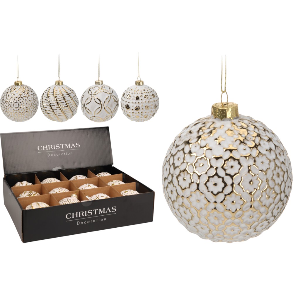 christmas-tree-bauble-whitegold-glass-8-cm-4-assorted-designs