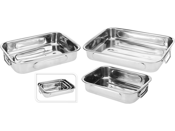 excellent-houseware-stainless-steel-roasting-tray-set-of-3-pieces