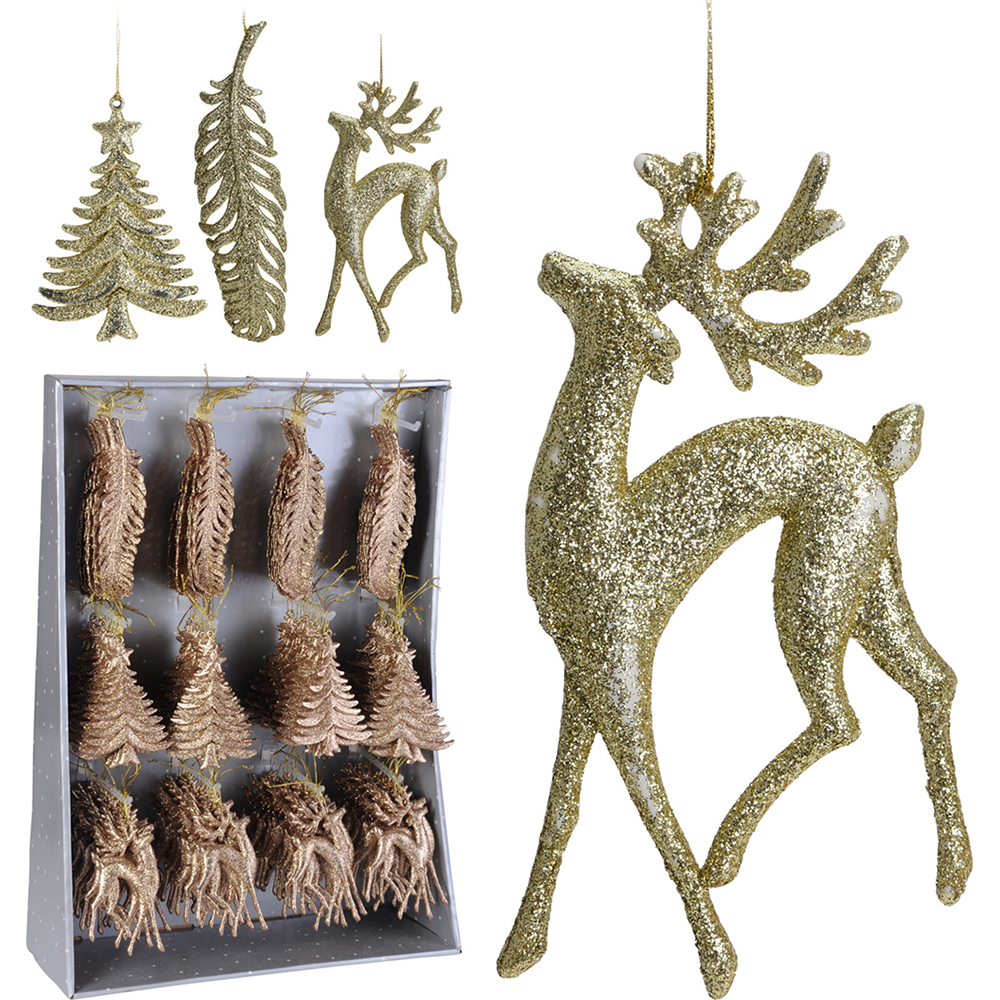 christmas-glitter-hanging-decoration-copper-16cm-3-assorted-designs