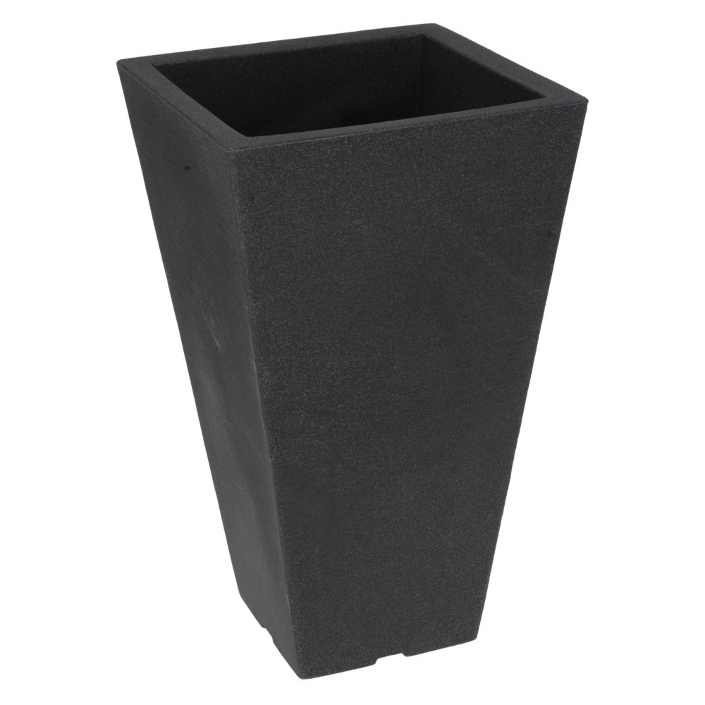 capri-square-flower-pot-black-27cm