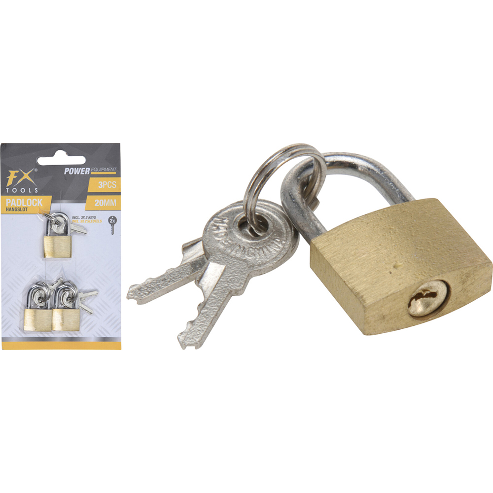 fx-tools-brass-padlock-set-of-3-pieces-20mm